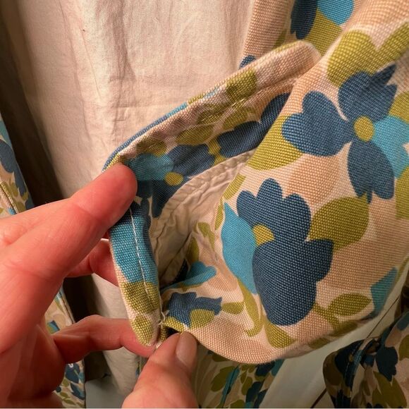 Old Navy floral pea coat 🌺 lined 🌺 excellent condition 🌺 small - Picture 6 of 10